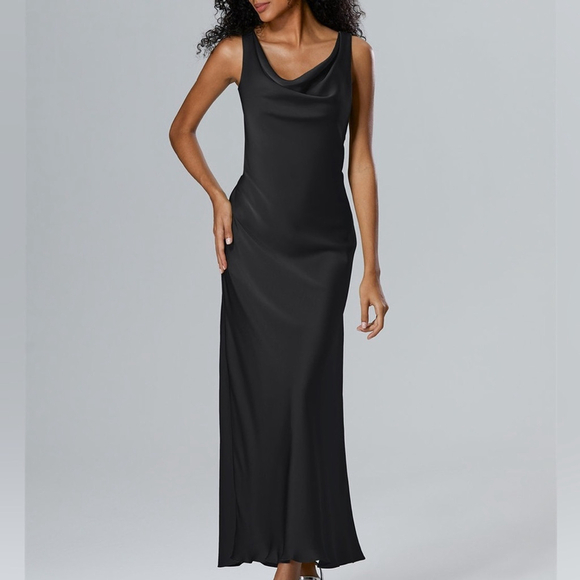 REVOLVE x RtA Satin Cowl Neck Drape Maxi Dress - Picture 1 of 5